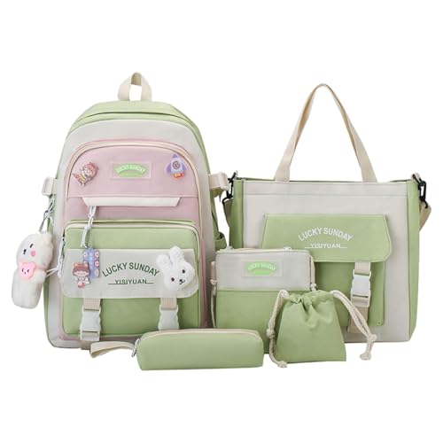 Ensemble combiné de sac à dos d'école en toile souple et robuste