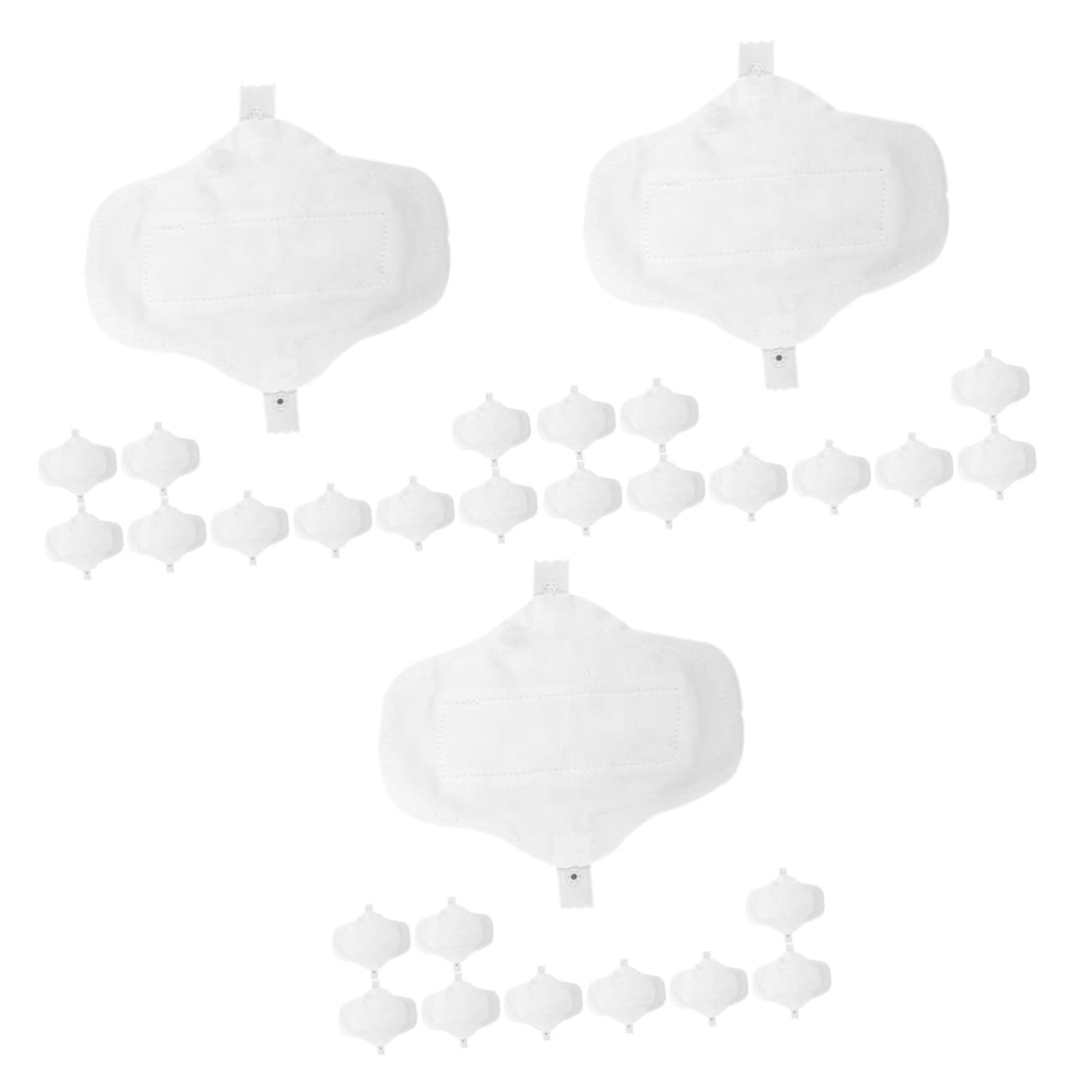 Healvian 30stücke Waschbare Menstruations-baumwollpads Atmungsaktive Wasserdichte Hygieneunterlagen Für Schwangere Wiederverwendbare Slipeinlagen Für Menstruation Lichtkante