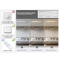 Oninio LED Pendelleuchte mit Fernbedienung, 3-flammig, 100 cm, Schwarz-Gold – Ansicht 4