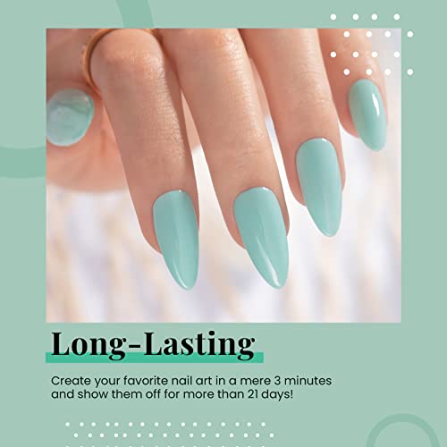 Beetles Gel Nail Polish Kit 6 Colors Mermaid's Tears Collection Gel Polish Set Soak Off Nail Gel Polish Set Seafoam Green Olive Gel Nail Manicure Kit For Women Diy Home #TOP3