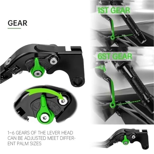 Leviers de commande réglables pour moto Kawasaki GPZ500S