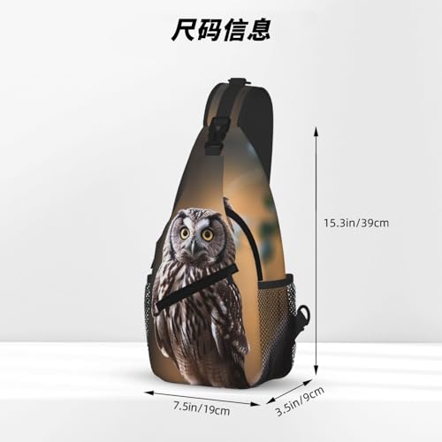 Mochila sling urbana negra para viaje y senderismo miniatura 4