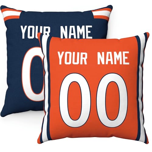 Image of ANTKING Throw Pillow 2 Pack Custom Any Name and Number Personalized Gift for Men Women Boys
