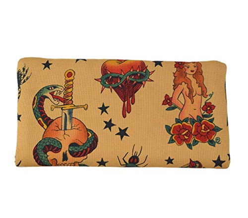 Plan B, Portasigarette Tabacco Trinciato, Yolo Tattoo, 16 x 8,5 cm, 50 g, con Borsa in Gomma EVA, Multicolore