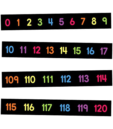 Carson Dellosa Ensemble Babillard Chiffres 0–120 Mini, 16pcs