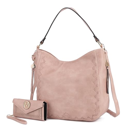Image of MKF Collection Shoulder Bag for Women, Vegan Leather Top-Handle Crossbody Bag Handbag Purse by Mia K