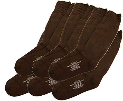 U.S. Military Issue Socks COYOTE BROWN - Made in U.S.A. - 6 PACK