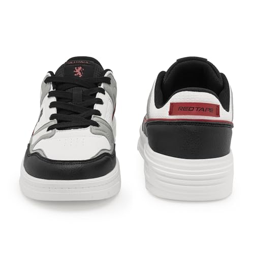 Red Tape Men's Retro Fashion Sneakers, Lightweight Chunky Platform Low Top Casual Lace-Up Shoes with Cushioned Insole, Non-Slip Sole, Ideal for Office, Travel, Outdoor & Daily Wear4