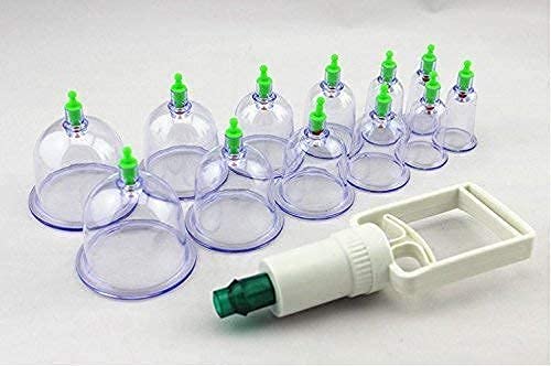 DOSJNI HIJAMA Cupping Kit Set 12 Pcs Vacuum Cupping Set Health Care Vacuum Cupping Portable Body Relaxation Massage Manual Therapy Kit Cupping Cups for Pain Relief (Multicolor) (B0CBRRBYWJ) Amazon Price History, Amazon Price Tracker