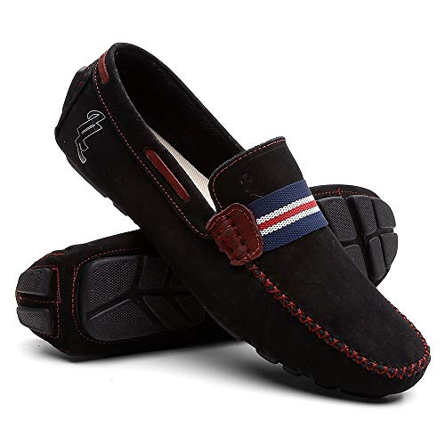 Mocassim Casual Masculino Sapato De Couro + Cinto e Carteira - Preto/41