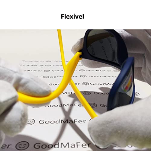 Óculos De Sol Infantil Unissex 4 a 10 anos Flexível Polarizado Com UV400 + (Pink Com Rosa)