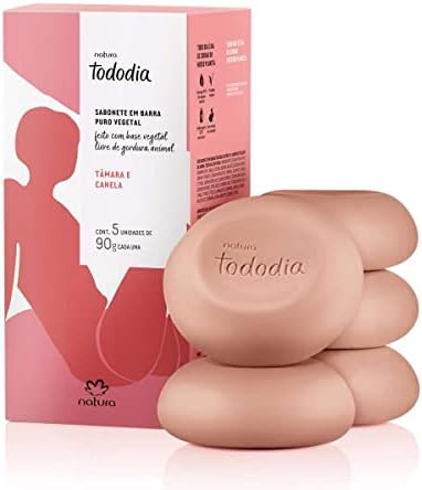 NATURA TODODIA SABONETE EM BARRA TAMARA E CANELA 5 UND X 90G