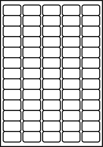 SmithPackaging A4 Self Adhesive Address Labels, 65 Labels Per Sheet, 100 Sheets, 38.1 x 21.2mm 6500 Labels