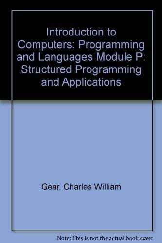 Programming and languages: Module P (Introduction to computers ...