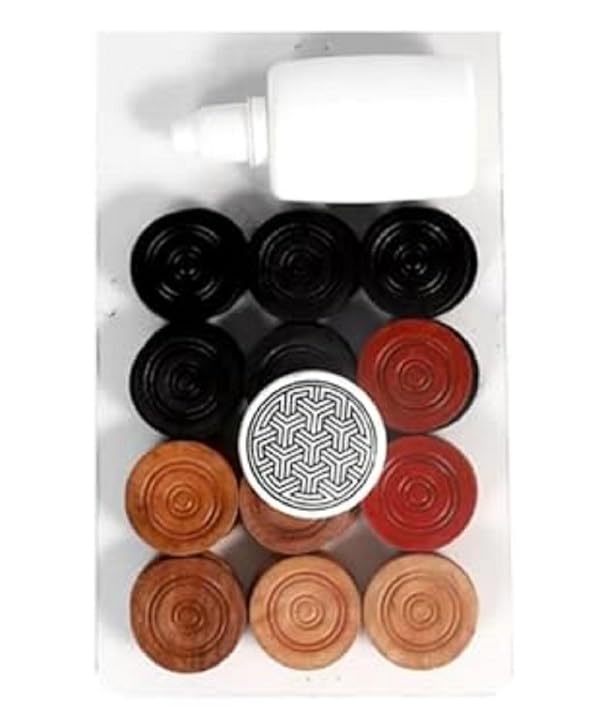 Image of SGC Premium Carrom Board 36 INCH Full Size with 3 inch Border (Super) with Strickers 4mm ply