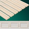Cinnvoice 12 Pcs Wall Molding Trim, Split Wood Slats Mouldings Unfinished Fluted Wooden Panel Wood Trim Molding Decorative for DIY Door, Wall, Table, Cabinet (15.8×0.9×0.3 Inch)