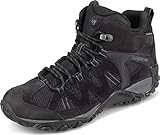 Merrell Men's, Deverta 2 Mid Waterproof Hiking Shoe Black Gray 12 M