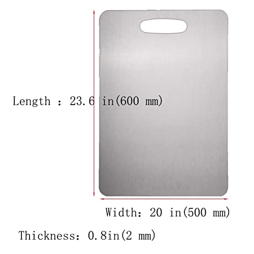 Planche à découper en acier inoxydable lavable lave-vaisselle - 2