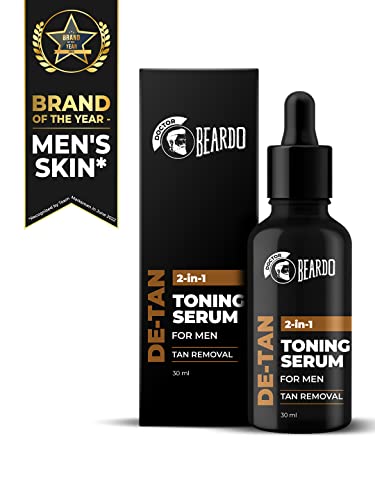 Beardo 2-in-1 Detan Toner + Serum for Men | Remove Tan, Dead Skin Cell