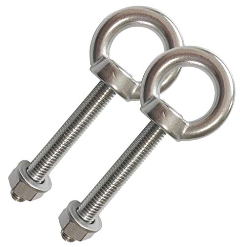 SelfTapping Eyelet Screws Lag Eyebolt Heavy Duty Eye Hooks Sturdy Hanging Hooks 10 PCS 2.5 Inch