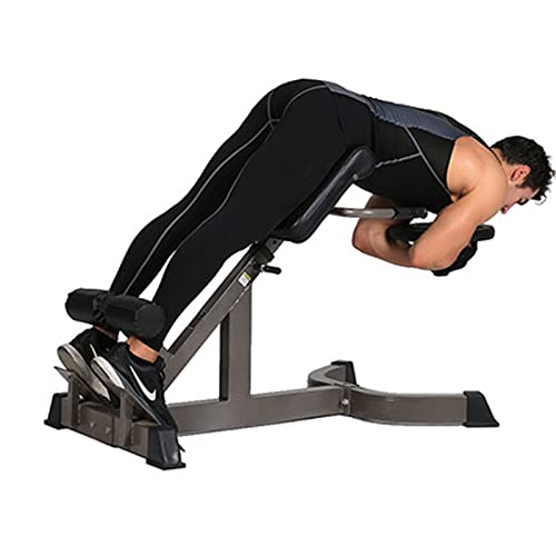 Romeinse stoel multifunctionele in hoogte verstelbare Romeinse stoel gewichtheffen bed sport stretching kruk krachttraining rugmachines hyperextensie Romeinse stoel (kleur: bruin, maat: 113x70x118 cm) - Image 3