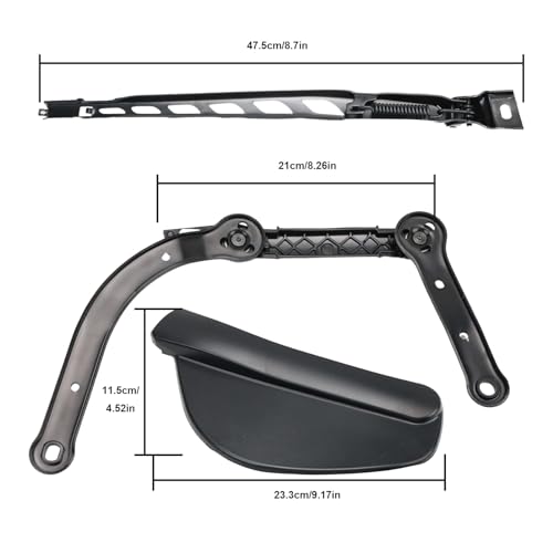 Barra de limpiaparabrisas delantero con tapa 61617185366 para sistema E60 E61 E63 E64 3