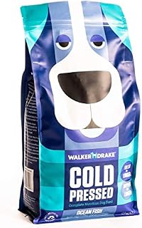 Walker & Drake Premium Complete & Natural Dry Cold Pressed Dog Food, 2kg Ocean Fish, Hypoallergenic, Grain & Gluten Free with Omega 3&6