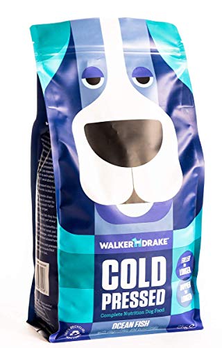 Walker & Drake Premium Complete & Natural Dry Cold Pressed Dog Food, 2kg Ocean Fish, Hypoallergenic, Grain & Gluten Free with Omega 3&6
