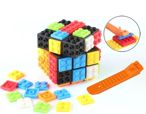 image for AMAZA 3x3 Speed Cube Stress Relief Toys Black 3x3x3 Magic Cube Puzzles