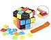 AMAZA 3x3 Speed Cube Stress Relief Toys Black 3x3x3 Magic Cube Puzzles Toy Sturdy and Smooth Cubes Toy Game Puzzle Toys for Kids and Adults