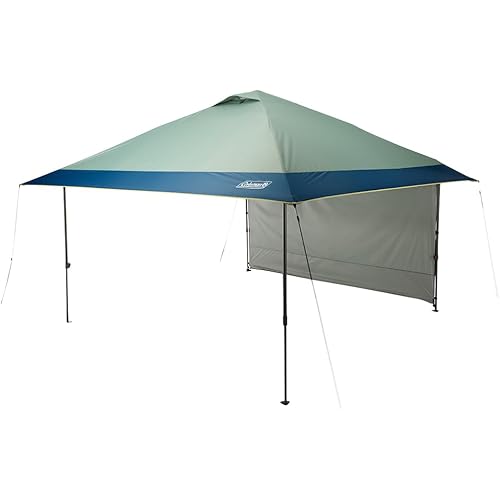 Coleman Oasis Instant Pop-Up Canopy Tent with Side Wall Attachment, Portable Shelter with Easy Setup & Takedown, Wheeled Carry Bag Included, 10x10/13x13ft Sizes
