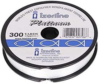 Izorline 27066 Platinum Co-Polymer Mono Line, 15 lb/300 yd, Clear