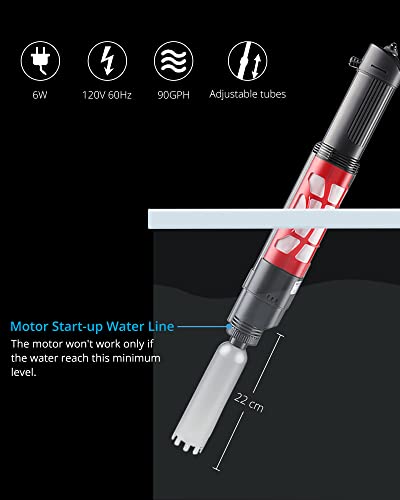 NICREW Automatic Gravel Cleaner, Electric Aquarium Vacuum Cleaner, 2 in 1 Sludge Extractor for Medium and Large Tanks - Image 7