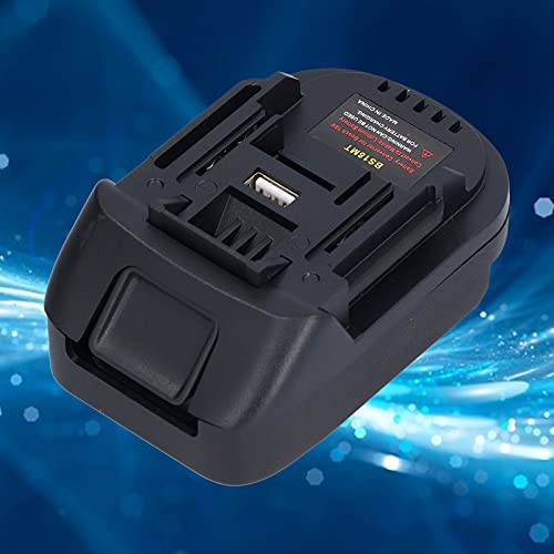Adaptador de Bateria 18V, Desempenho Estável, Resistência à Temperatura de até 200 ° C, Saída USB 5V