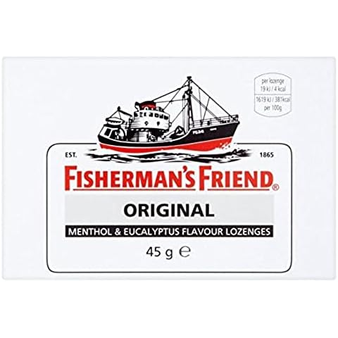 Fisherman's Friend Original Extra Strong Lozenges, Menthol & Eucalyptus Flavour Throat Lozenges, 45g, Pack of 6 Cover