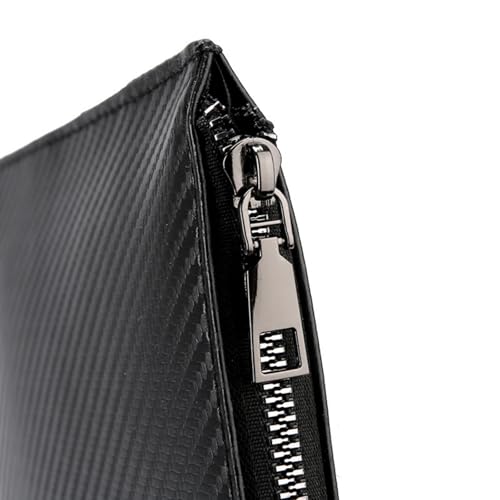 Image of Mens Clutch Bag Man Purse Handbag 9.5-11 inches Large Hand Bag Big Clutch Wallet
