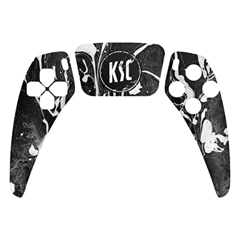 DeinDesign Skin kompatibel mit Sony Playstation 5 PS5 Controller Folie Sticker Karlsruher SC Offizielles Lizenzprodukt KSC Cover