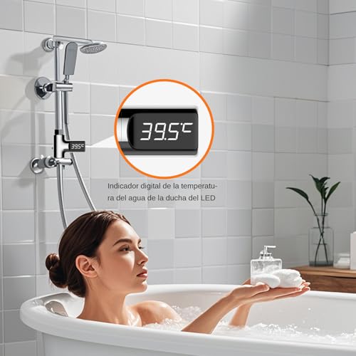 Thermomètre numérique avec écran LED pour éviter l'eau trop chaude - 7