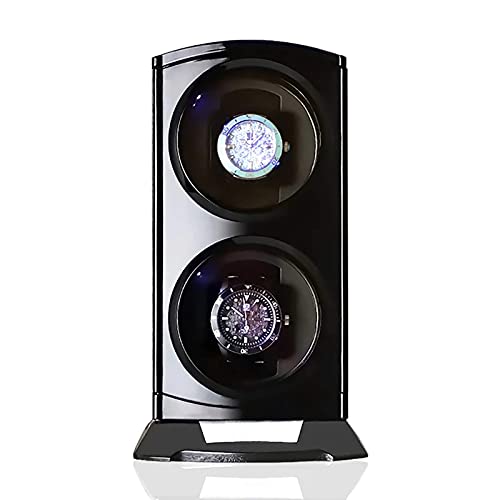 Remontoir montre double de prestige Watner Winder noir et son écrin lumineux LED