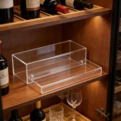 Étagère de rangement transparente pour salon et coiffeuse moderne - 7
