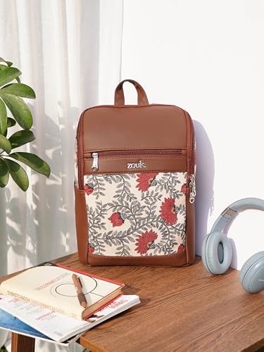 Image of ZOUK Amalia Daypack |Padded Tablet Compartment | Adjustable Straps | Water-Resistant | Men and Women | Daily Use | Lightweight |Smart & Compact |Comfortable & Stylish