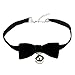 Produktbild Drawihi Einfach Schwarzer Gotisch Bowknot Choker mit Glocken Mode Weiblicher Schmuck Koreanischer Samt Schlüsselbein Halskette Kettenlänge: 29,5 * 1,5cm