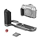 SMALLRIG X-T50 Handgrip, Silicone L-Shape Grip for FUJIFILM X-T50 Camera, Integrated Quick Release Plate for Arca, with Shutter Release and Hot Shoe Cover, Charcoal Silver - 4712