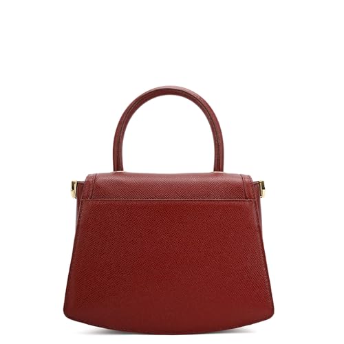 Image of Da Milano Leather Satchel Bag for Women (01019SOL)