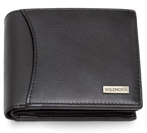Image of WildHorn Rfid Protected Leather Wallet For Men, Jade Black