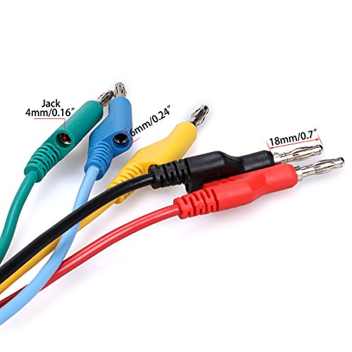 Image of Postta Speaker Banana Plugs 24K Gold Connector with AL-Shell for Speaker Cable - 5 Pair