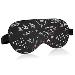 Unisex Sleep Eye Mask Math Pattern Night Sleeping Mask Couverture d’ombre confortable pour les yeux