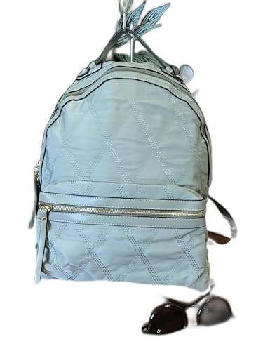 Pavão de Ouro Mochila Y1100 em Nylon com Detalhes em PU Premium, Verde acinzentado, 38 x 33 x 14 cm, Uso Urbano e Escolar