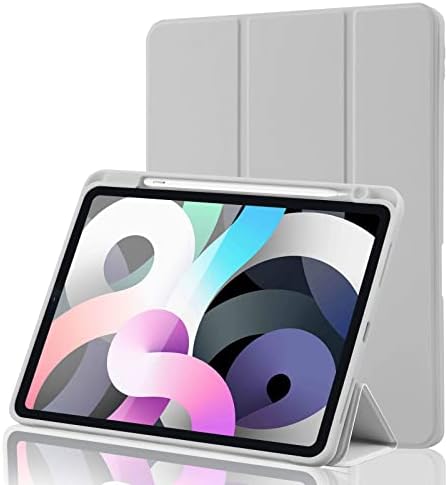 Case for iPad Air 5 2022 Case, iPad Air 4 Case with Pencil Holder, Smart Stand Cover Case for 10.9 Inch iPad Air 5th/4th Generation [2nd Gen Apple Pencil Charging with Auto Wake/Sleep] - Navy Blue