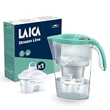 LAICA Caraffa Filtrante Stream Line bi-flux healthexpert (2,3L) – Riduce PFAS fino al 92%*, Aggiunge Magnesio – Timer Digitale e Coperchio “Quickfill” – 1 Filtro Incluso – Verde Acqua – Made in Italy